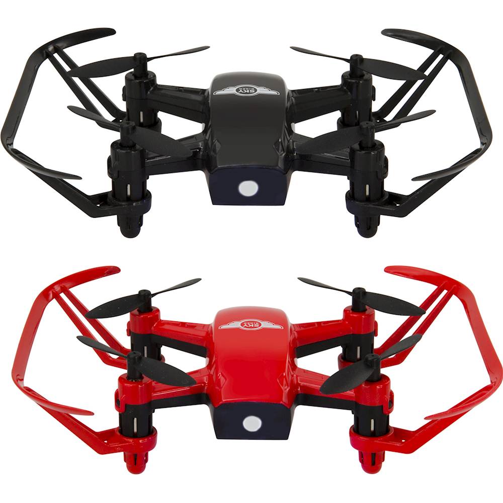 Sky Rider - Air Racers Quadcopter with Remote Controller (2-Pack) - Black And Red