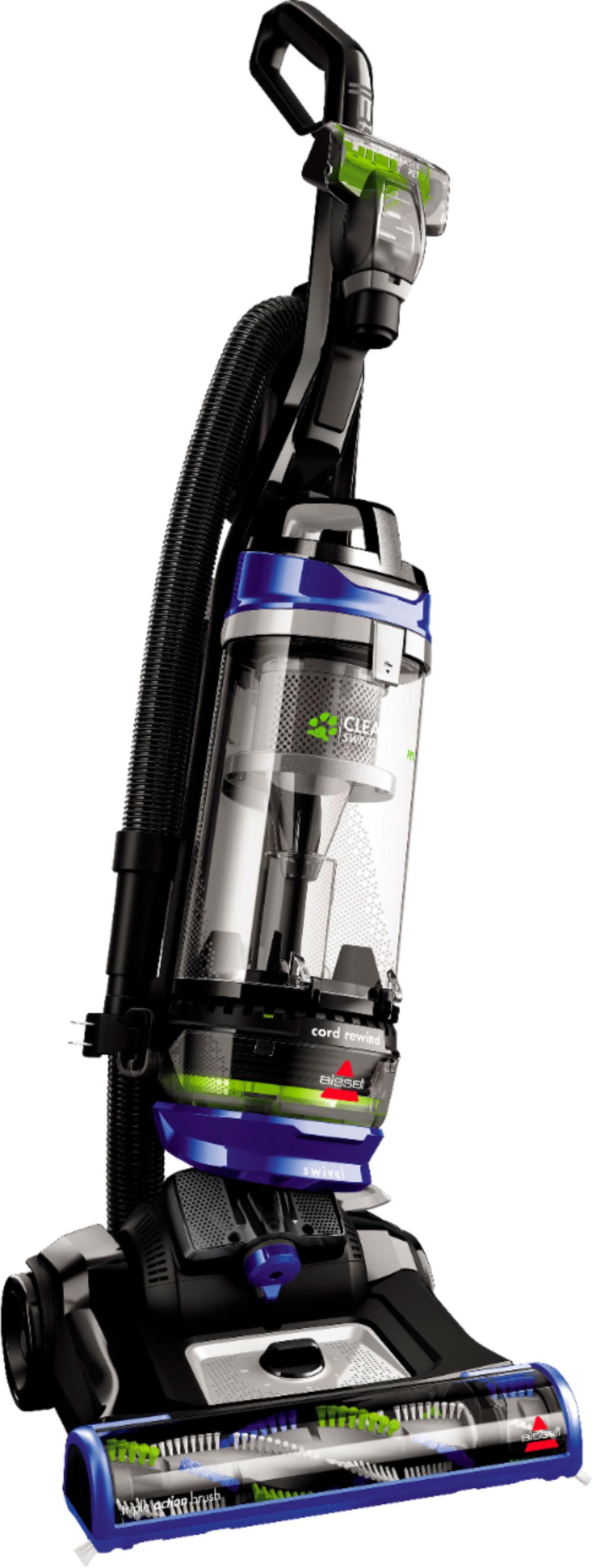 BISSELL - CleanView Upright Vacuum - Cobalt Blue/Black/Cha Cha Lime