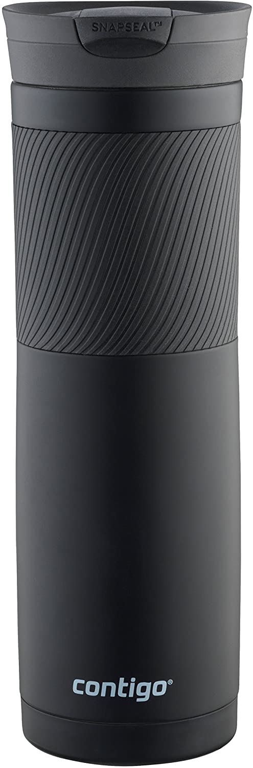 Contigo 72952 Vacuum-Insulated Stainless Steel Travel Mug, 24 oz, matte black