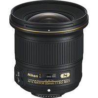 Nikon - AF-S NIKKOR 20mm f/1.8G ED Ultra Wide Angle Lens for Select F-Mount Cameras - Black