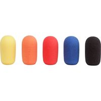 Samson - Headset Microphone Windscreens (5-Pack) - Red/Yellow/Blue/Orange/Black