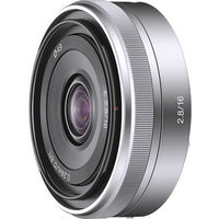 Sony - 16mm f/2.8 E-Mount Wide-Angle Lens - Silver