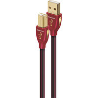 AudioQuest - Cinnamon 4.9' USB A/B Cable - Black/Red
