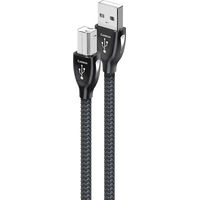 AudioQuest - Carbon 2.5' USB A/B Cable - Black/Gray