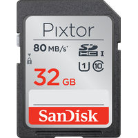SanDisk - Pixtor 32GB SDHC UHS-I Memory Card