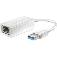 Insignia™ - USB 3.0-to-Gigabit Ethernet Adapter - White