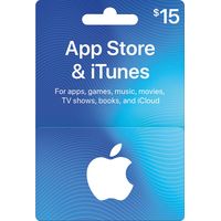Apple - $15 App Store & iTunes Gift Card