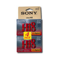 Sony - Hi8 Metal-Particle Videotapes (4-Pack)