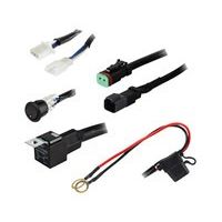 Heise - 1-Lamp DT Wiring Harness and Switch Kit - Black