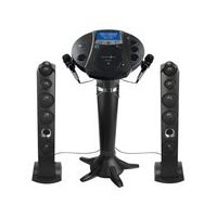Singing Machine - Bluetooth Pedestal Karaoke System - Black