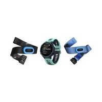 Garmin - Forerunner 735XT Smartwatch Tri-Bundle - Midnight Blue/Frost Blue