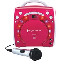 Singing Machine - CD+G Portable Karaoke System - Pink