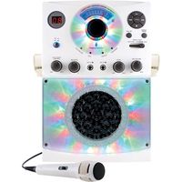 Singing Machine - CD+G Bluetooth Karaoke System - White