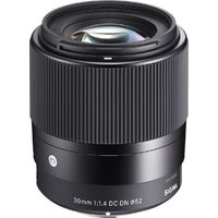 Sigma - 30mm 1.4 DC DN Contemporary Lens for select mirrorles cameras with Micro Four Thirds mount - Black