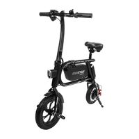 Swagtron - SwagCycle Envy Foldable Electric Bike w/9 mi Max Operating Range & 10 mph Max Speed - Black
