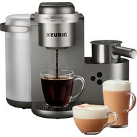 Keurig - K-Cafe Special Edition Single Serve K-Cup Pod Coffee, Latte and Cappuccino Maker - Nickel