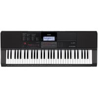 Casio - Full-Size Keyboard with 61 Velocity-Sensitive Keys - Black