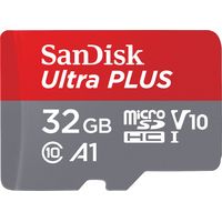 SanDisk - Ultra Plus 32GB SDHC UHS-I Memory Card