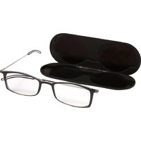 ThinOptics - Brooklyn 1.5 Strength Glasses with Milano Case - Black