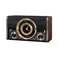 Victrola - VC-525 Analog FM Clock Radio - Gold/Black