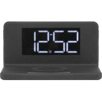 Aluratek - Alarm Clock with Nightlight and Qi Wireless Charging