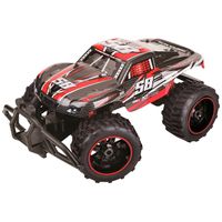 Sharper Image - Toy RC Hobby Lite 1:10-scale Truck - Black/Red