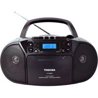 Toshiba - CD-RW/CD-R/CD-DA Boombox with AM/FM Radio - Black
