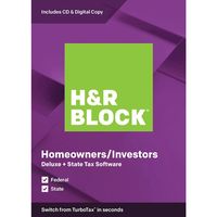 H&R Block - Deluxe + State Tax Software - Mac|Windows
