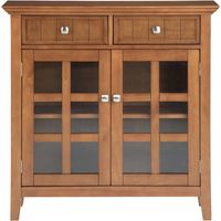 Simpli Home - Acadian Entryway Wood Storage Cabinet - Honey Brown