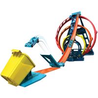 Hot Wheels - Track Builder Triple Loop Kit - Blue/Orange