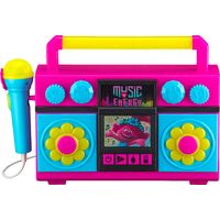 Trolls World Tour - Portable Karaoke System - Blue/Yellow/Pink