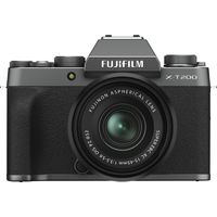 Fujifilm - X Series X-T200 Mirrorless Camera with XC 15-45mm f/3.5-5.6 OIS PZ Lens - Dark Silver