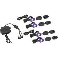 Stinger - Powersports 4-Way Underbody/Wheel LED Light Kit - Black