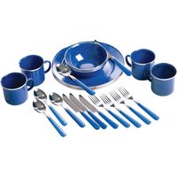 Stansport - 24-Piece Enamel Tableware Set - Blue