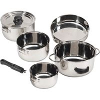 Stansport - 7-Piece Cook Set - Silver