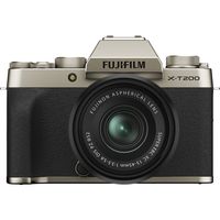 Fujifilm - X Series X-T200 Mirrorless Camera (Body Only) - Champagne Gold