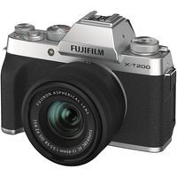 Fujifilm - X Series X-T200 Mirrorless Camera with 15-45mm Lens - Silver