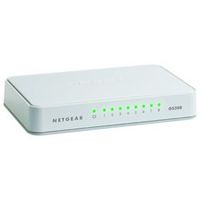 NETGEAR - 8-Port 10/100/1000 Mbps Gigabit Unmanaged Switch - White