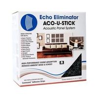 Acoustic Geometry - Aco-U-Stick Echo Eliminator Acoustic Wall Panels (6-Pack) - Graphite