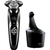 Philips Norelco - 9700 Clean & Charge Wet/Dry Electric Shaver - Black