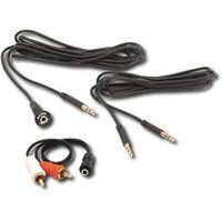iSimple - Dash-Mount Audio Input Kit - Black/Red/White