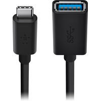 Belkin - USB 3.0 Type A-to-USB Type C Adapter - Black