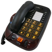 Clarity - CLARITY-ALTO Alto Corded Phone with Built-In Speakerphone - Black