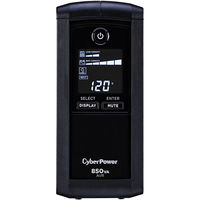 CyberPower - Intelligent LCD Series 850VA Battery Back-Up System - Black