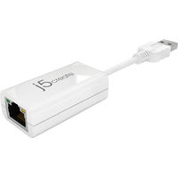 j5create - USB 2.0-to-10/100 Ethernet Adapter - White