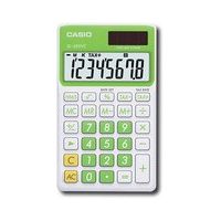 Casio - Sl300Vcgnsih Solar Wallet Calculator With 8-Digit Display - Green