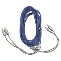 KICKER - Z-Series 9.9' 2-Channel RCA Audio Cable - Blue