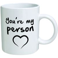 Funny You're my person 11OZ Coffee Mug Novelty, are, Office, Job, Heart