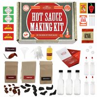 Hot Sauce Kit (Makes 7 Lip Smacking Gourmet Bottles) Featuring Heirloom Peppers From 5th Generation Farmers, A Full Set Of Recipes, Storing Bottles & More!