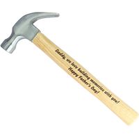 Personalized Laser Engraved Wood Handle Hammer